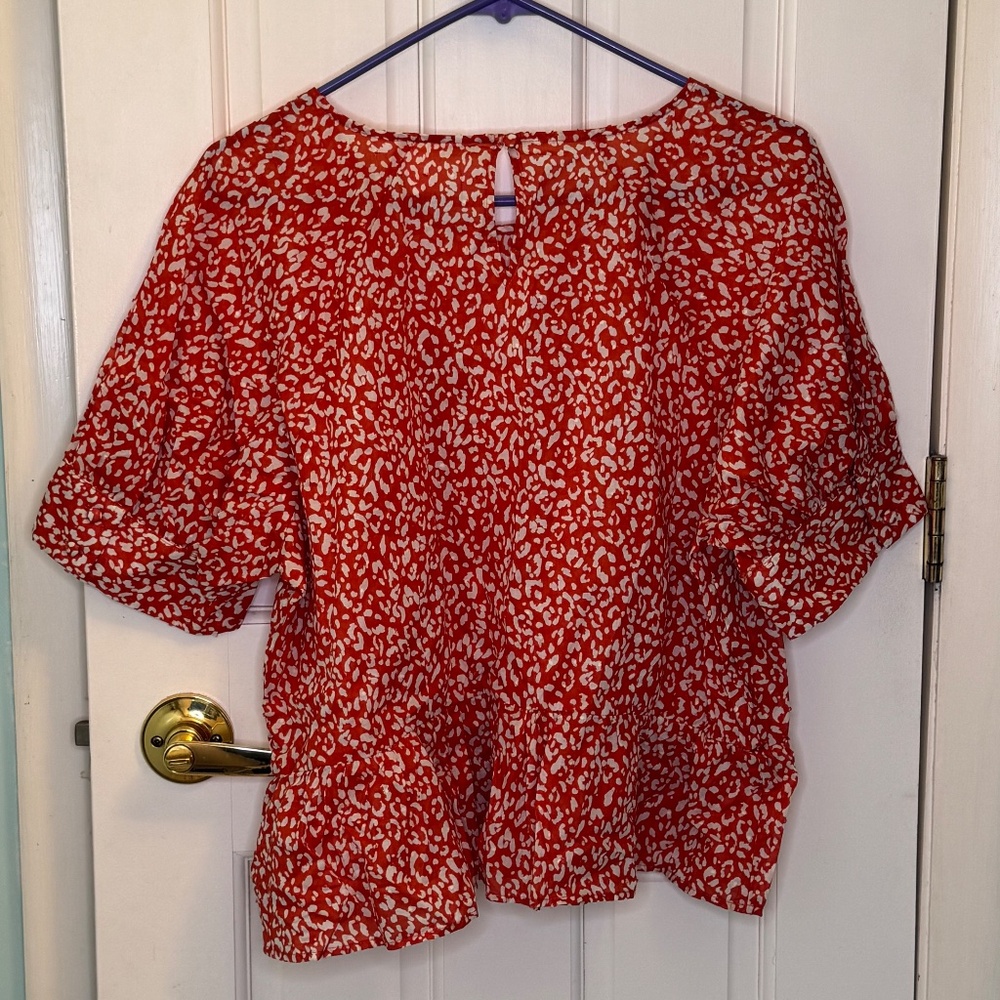 Cheetah Print Blouse - Picture 2 of 3